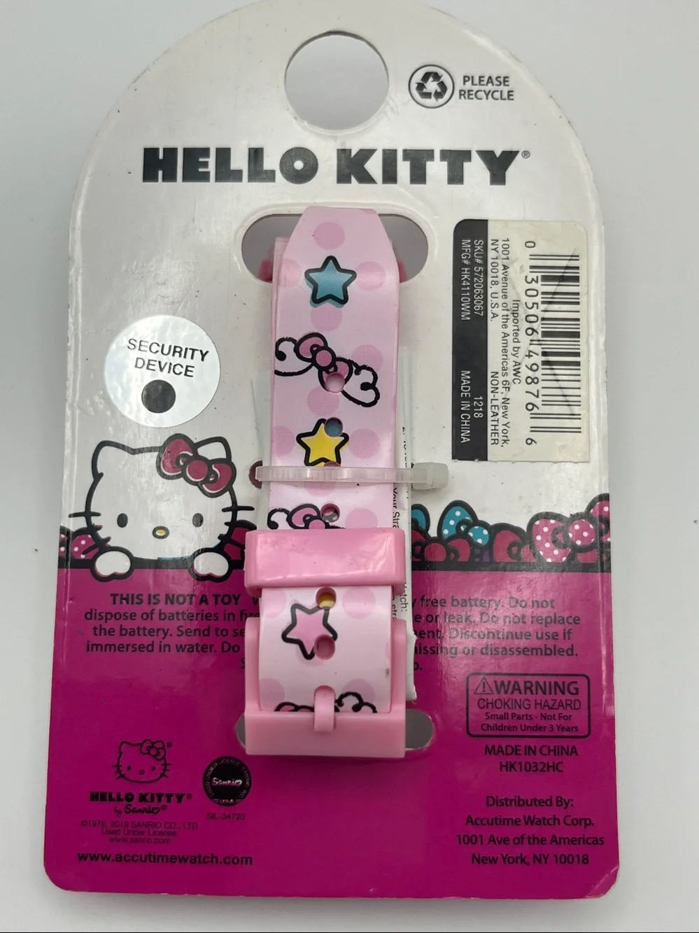 Hello Kitty Pink Star & Bow Kids Digital Watch